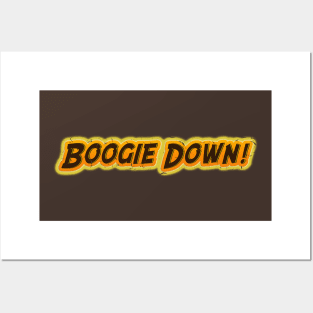 Boogie Down! 60s 70s Distressed Retro Style Funny Posters and Art